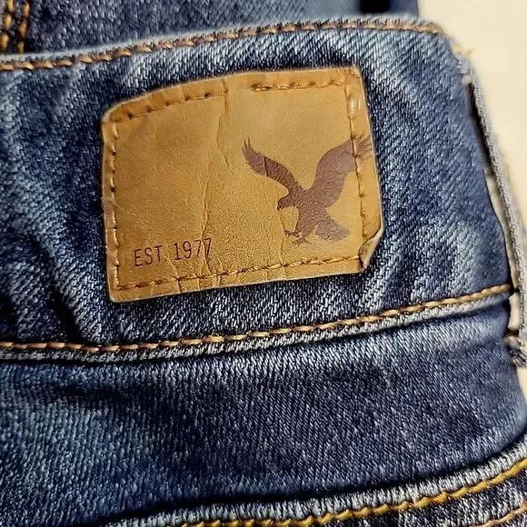 American Eagle Womens Artist Jeans Size 2 Short Flared Stretch (Measures 28x29) - Picture 6 of 10